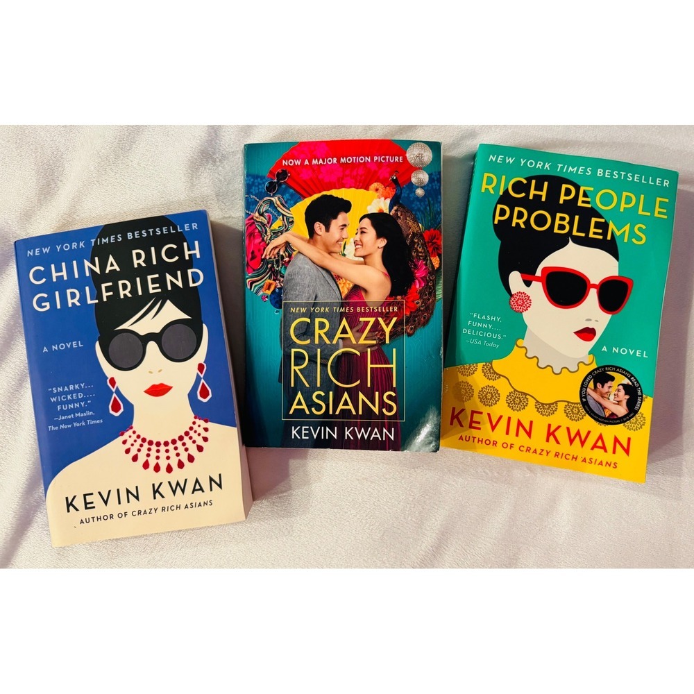 Kevin Kwan Crazy Rich Asians Trilogy Books Set New York Times Bestseller Novels